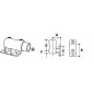 TF144 Railing Side Support (Vertical Base) TF144 Railing Side Support (Vertical Base)
