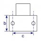TF145 Railing Side Support (Horizontal Base)