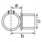 TF147 Internal Swivel Tee TF147 Internal Swivel Tee