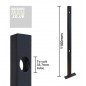 50x50mm Square Mezzanine Floor Handrail Post 50x50mm Square Mezzanine Floor Handrail Post