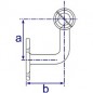 TF745C - Assist Expanding Wall Bracket 42.4mm O/D