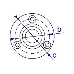 TF731C - Assist Wall Flange 42.4mm O/D