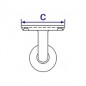 TF748C - Assist Saddle Internal Swivel Bracket 42.4mm O/D