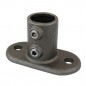Self Colour Railing Base Flange Tube Clamp