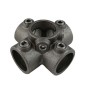 Self Colour 4 Way Centre Cross Tube Clamp Self Colour 4 Way Centre Cross Tube Clamp