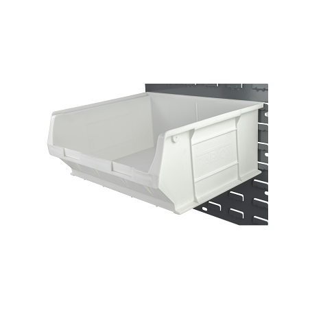 White Antibacterial Semi-Open Fronted Containers