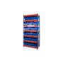 600 Rivet Racking Bay With Mixed 280 & 420mm Wide Shelf Bins 600 Rivet Racking Bay With Mixed 280 & 420mm Wide Shelf Bins