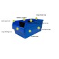 600 Rivet Racking Bay With Mixed 280 & 420mm Wide Shelf Bins 600 Rivet Racking Bay With Mixed 280 & 420mm Wide Shelf Bins