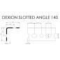 Dexion Slotted Angle 140 Galvanised Length 1981mm Dexion Slotted Angle 140 Galvanised Length 1981mm