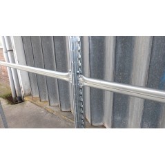 SH030 - 2 Bay Run Galvanised Hanging Garment Racking