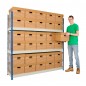 Archive Storage Shelving with 30 Boxes Archive Storage Shelving with 30 Boxes
