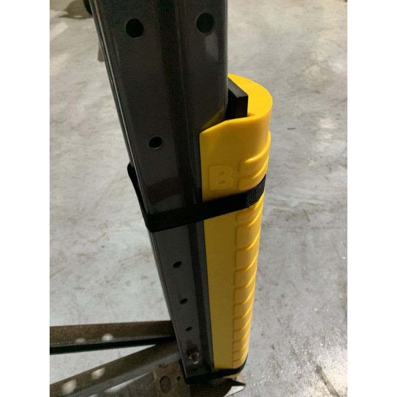 Pallet Racking Plastic Column Guard Strapped With Velcro Pallet Racking Plastic Column Guard Strapped With Velcro