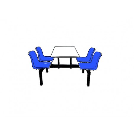 Canteen Table  - 4 Seats and table combined