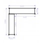 Corner Shelving Solution 2000mm (H) x 1500/1200mm(W) x 320mm(D)