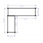 Corner Shelving Solution 2000mm (H) x 1500/900mm(W) x 400mm(D)