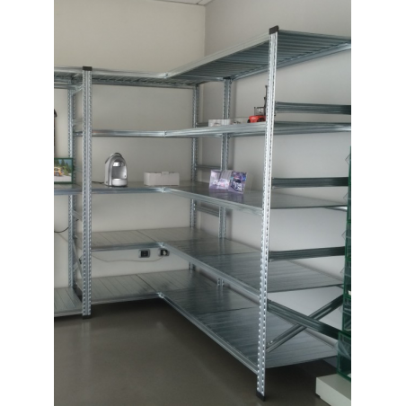 Corner Shelving Solution 2000mm (H) x 1500/1200mm(W) x 400mm(D)