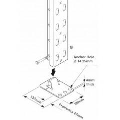Link 51 Pallet Racking B1 Footplate
